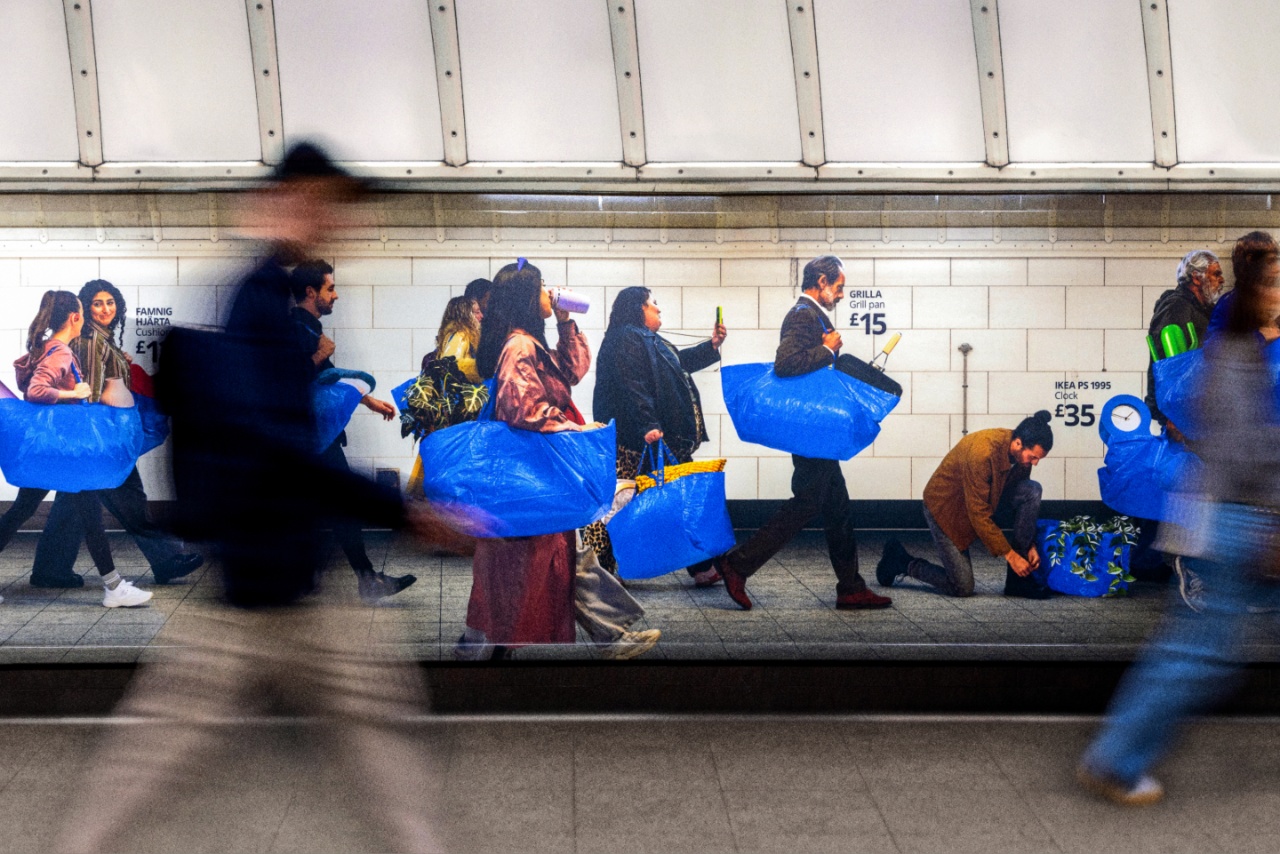 Ikea Frakta bag mural