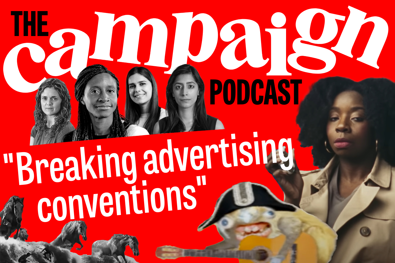 A composite image featuring Campaign team members and images from enduring ads