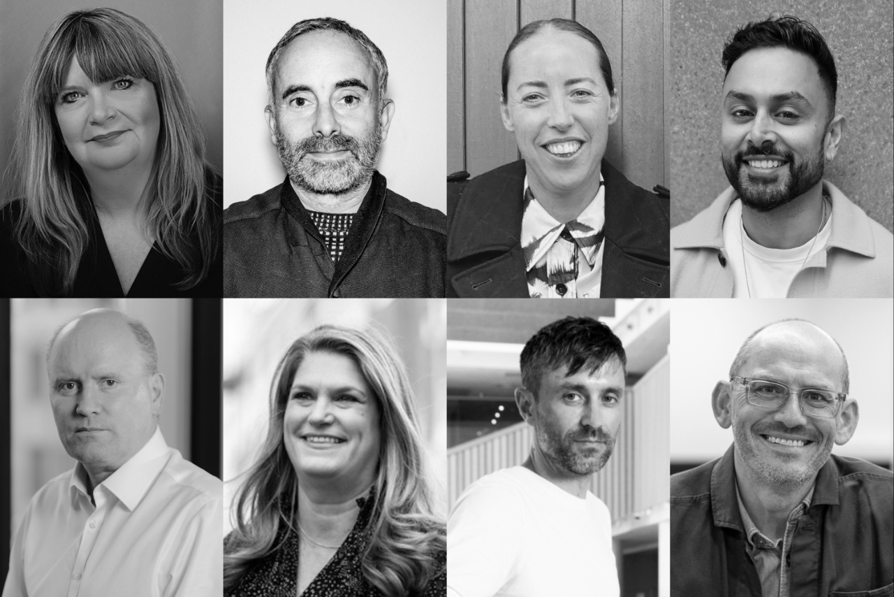 Collage of Nicky Bullard, Dom Goldman, Zara Ineson, Mehul Ashra, Martin Corke, Ian Heartfield, Sarah Parkes and David McEvoy