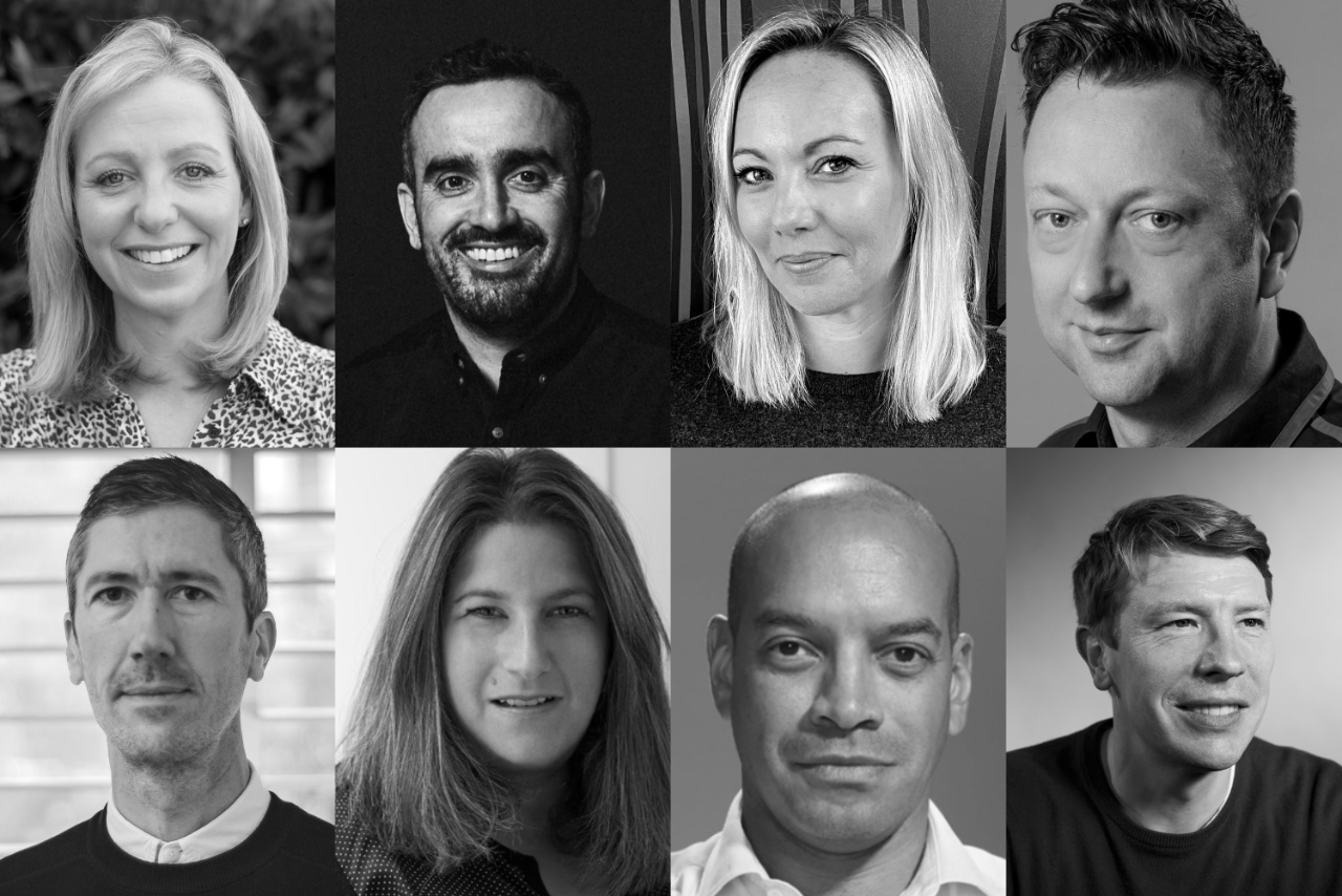 Collage of Claire Hollands, Scott Moorhead, Jessica Gibb, Marcus Brown, Alex Best, Julian Douglas, Victoria Fox and Charlie Carpenter