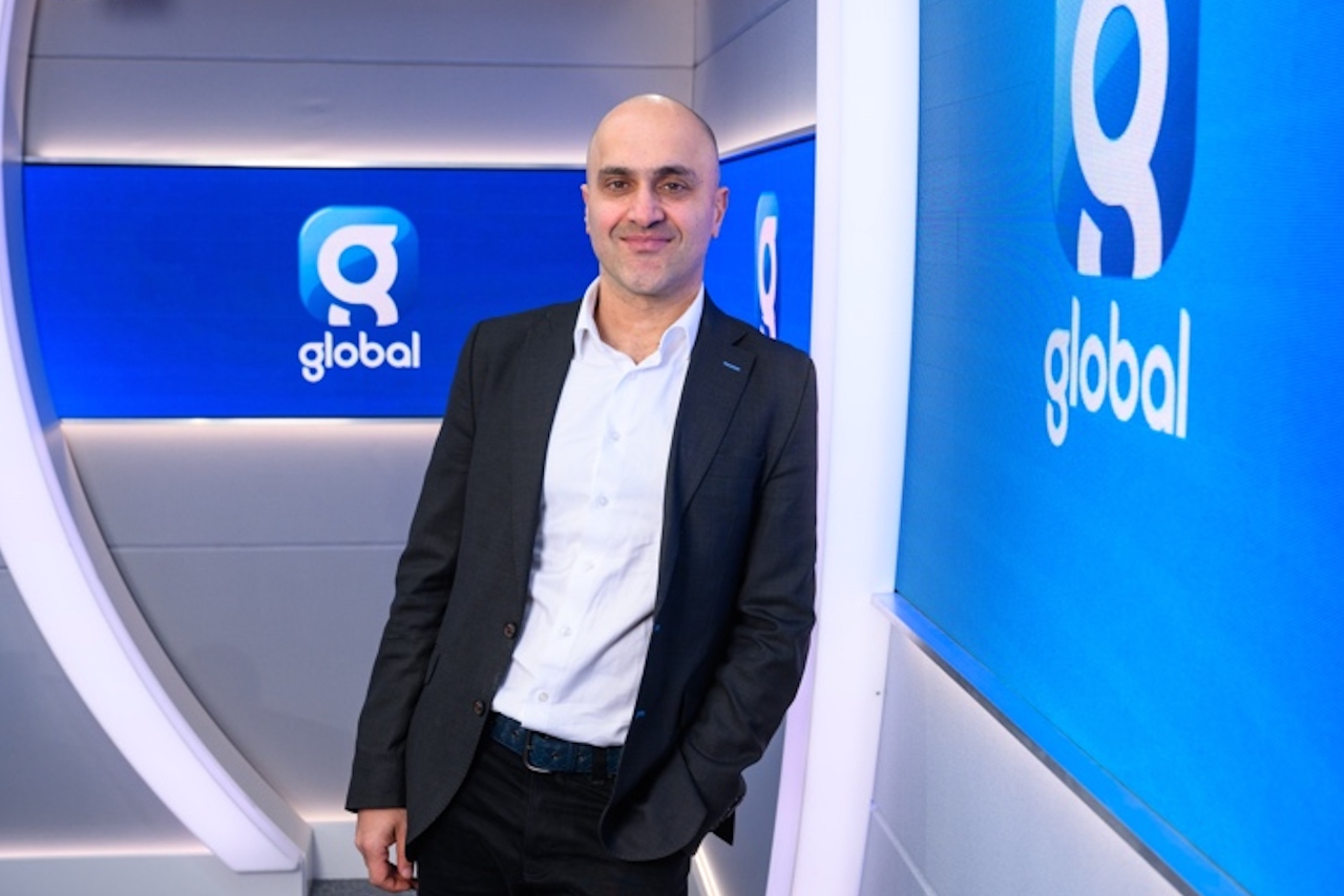 Headshot of Dara Nasr at Global's offices.