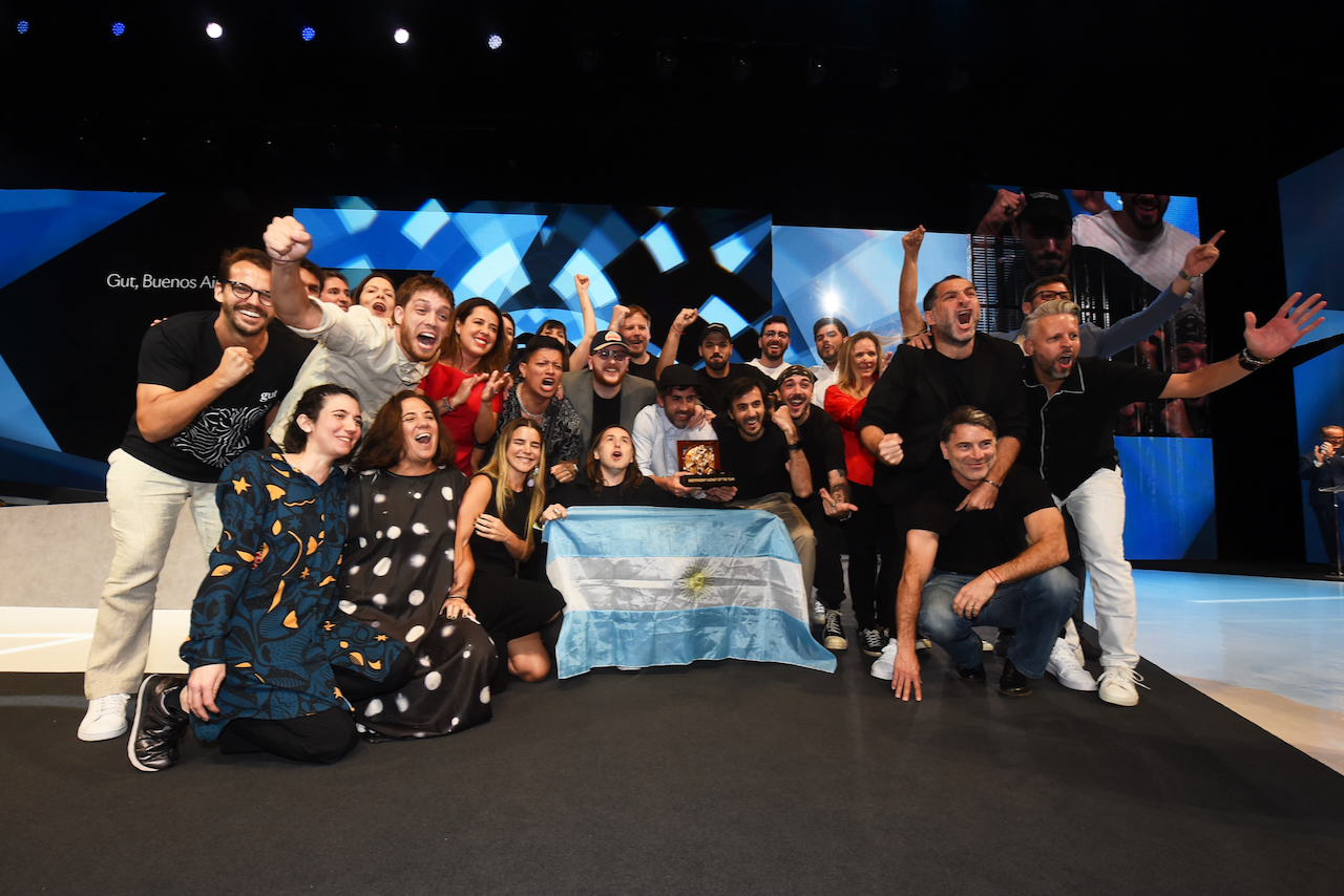 GUT on stage at Cannes Lions