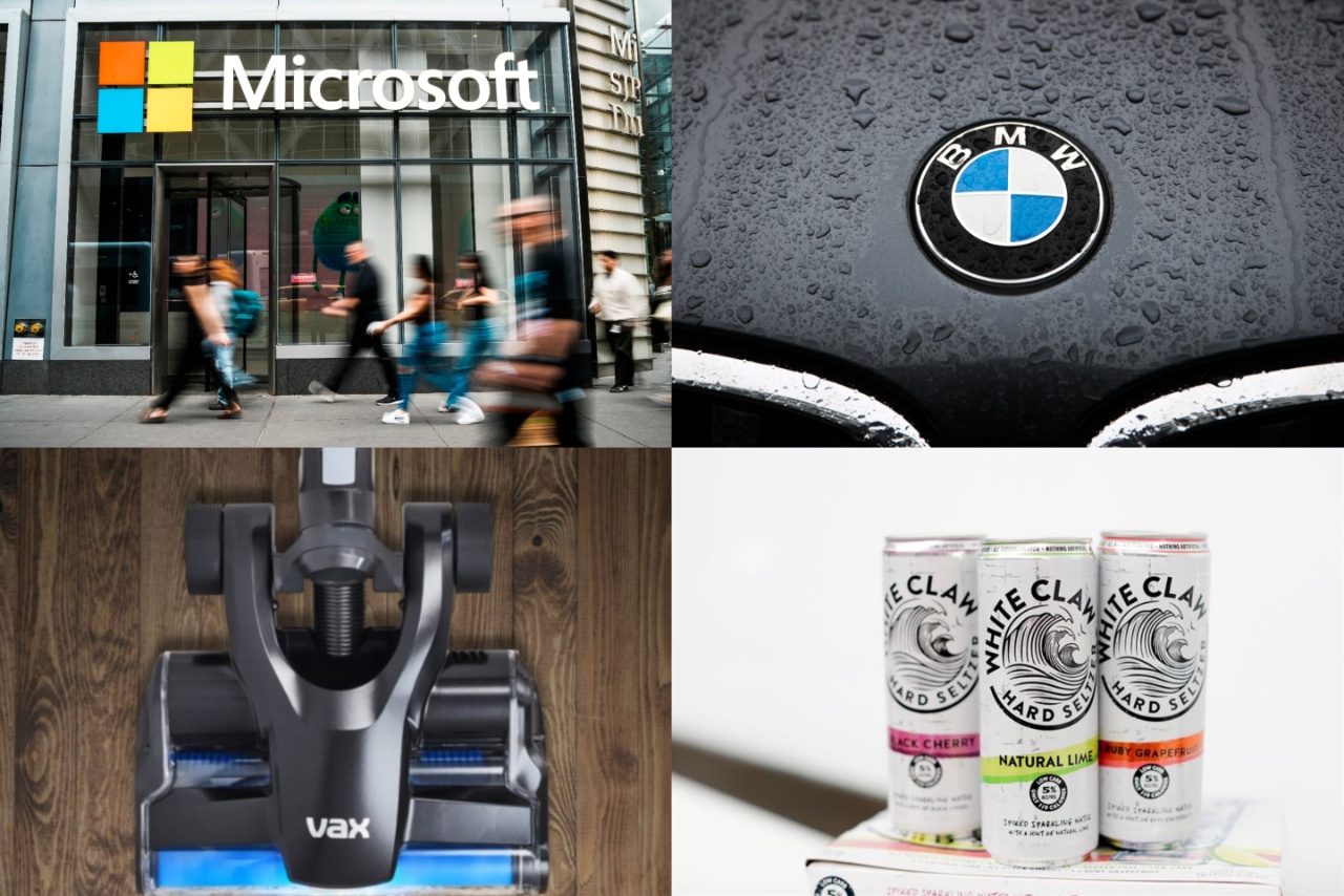 Pitch Update: (Clockwise from top left) BMW UK, White Claw, Vax and Microsoft