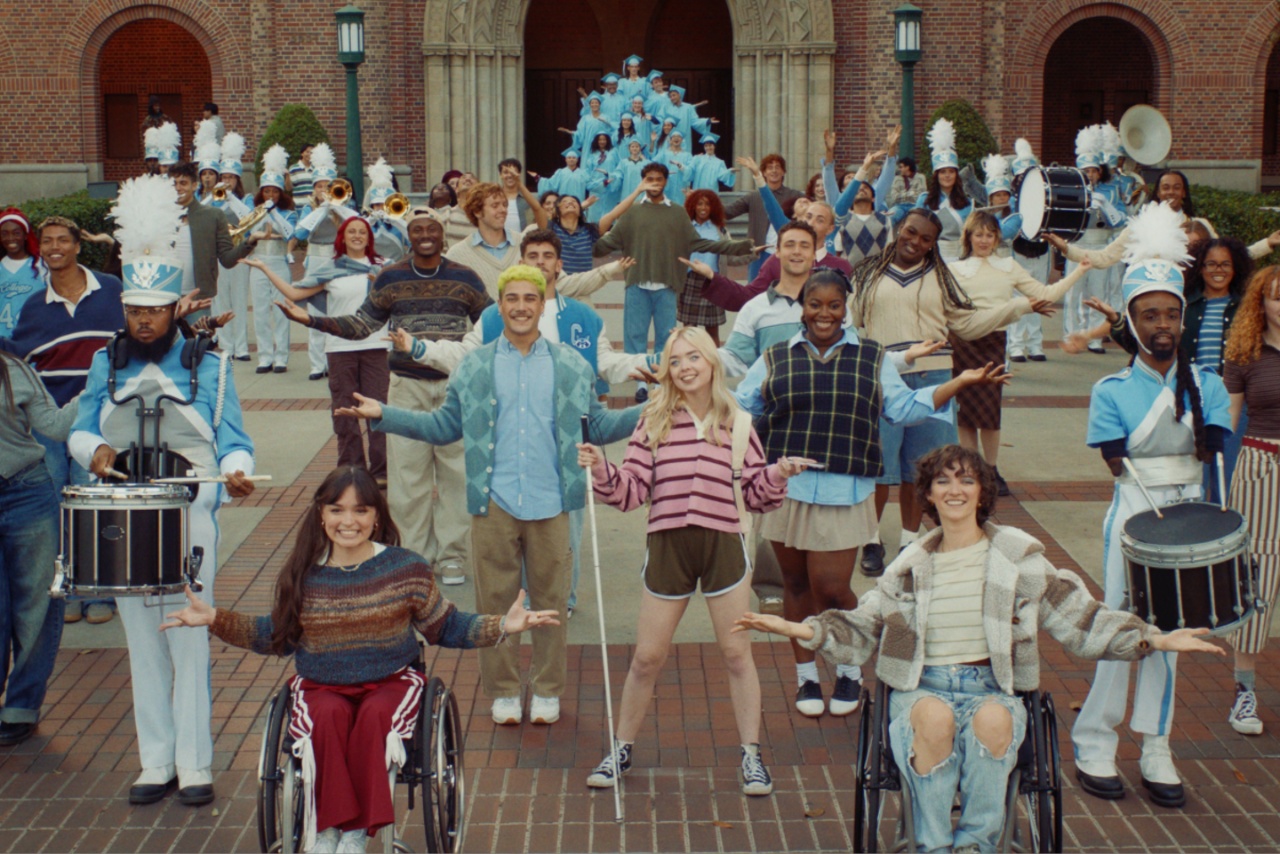 University students performing musical number