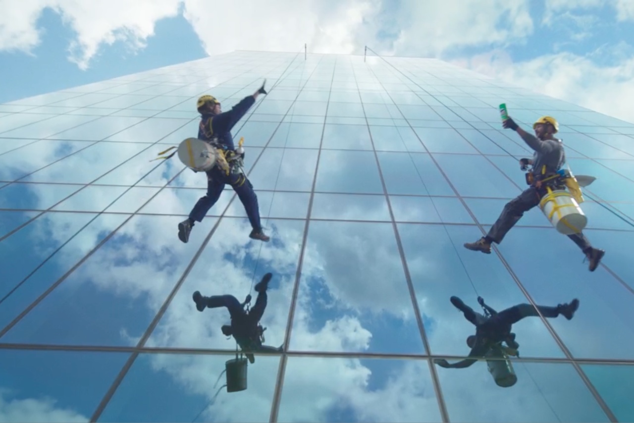 Two window cleaners