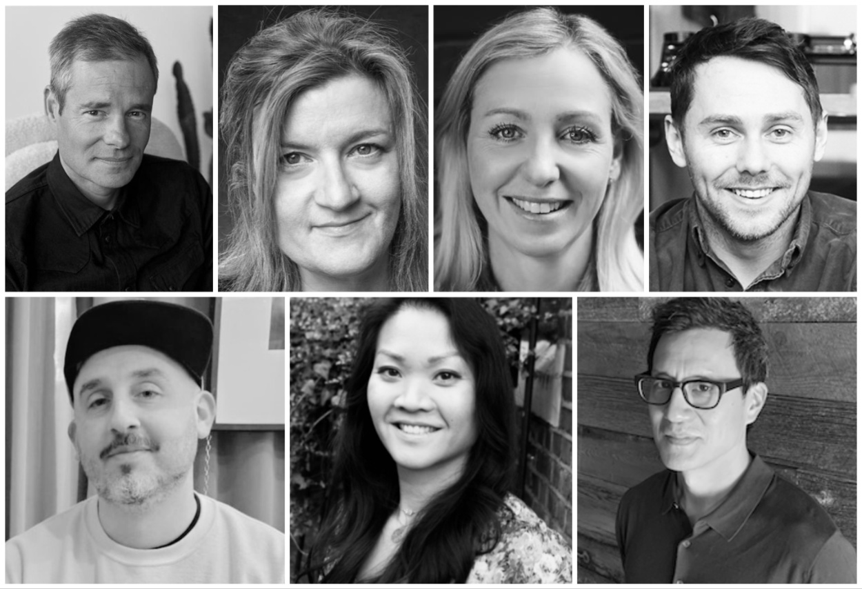 From left clockwise: Alex Grieve, Fern Miller, Claire Hollands, Dan Moller, Lee Tan, Tracey Yuen, Dan Morris
