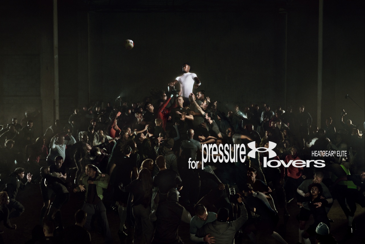 Still from Under Armour's "For pressure lovers" campaign starring Ibrahima Konaté