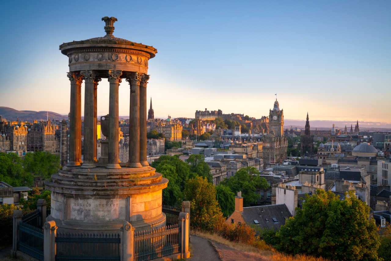City of Edinburgh shot from Calton Hill