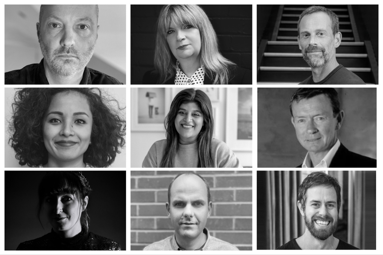 Clockwise from top left: Nick Asbury, Nicky Bullard, Javier Campopiano, Steve Harrison, Gabriel Schmitt, Ian Maybank, Tanya Whitehouse, Charlene Chandrasekaran and Ashika Chauhan