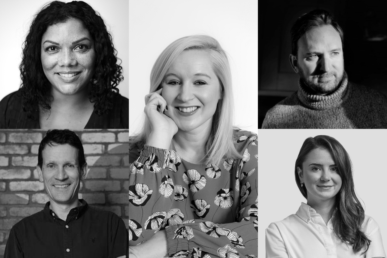 Clockwise from top left: Alex Morris-Platt, Nicola Kemp, Thom Binding, Joanna Trippett and Bruce Daisley