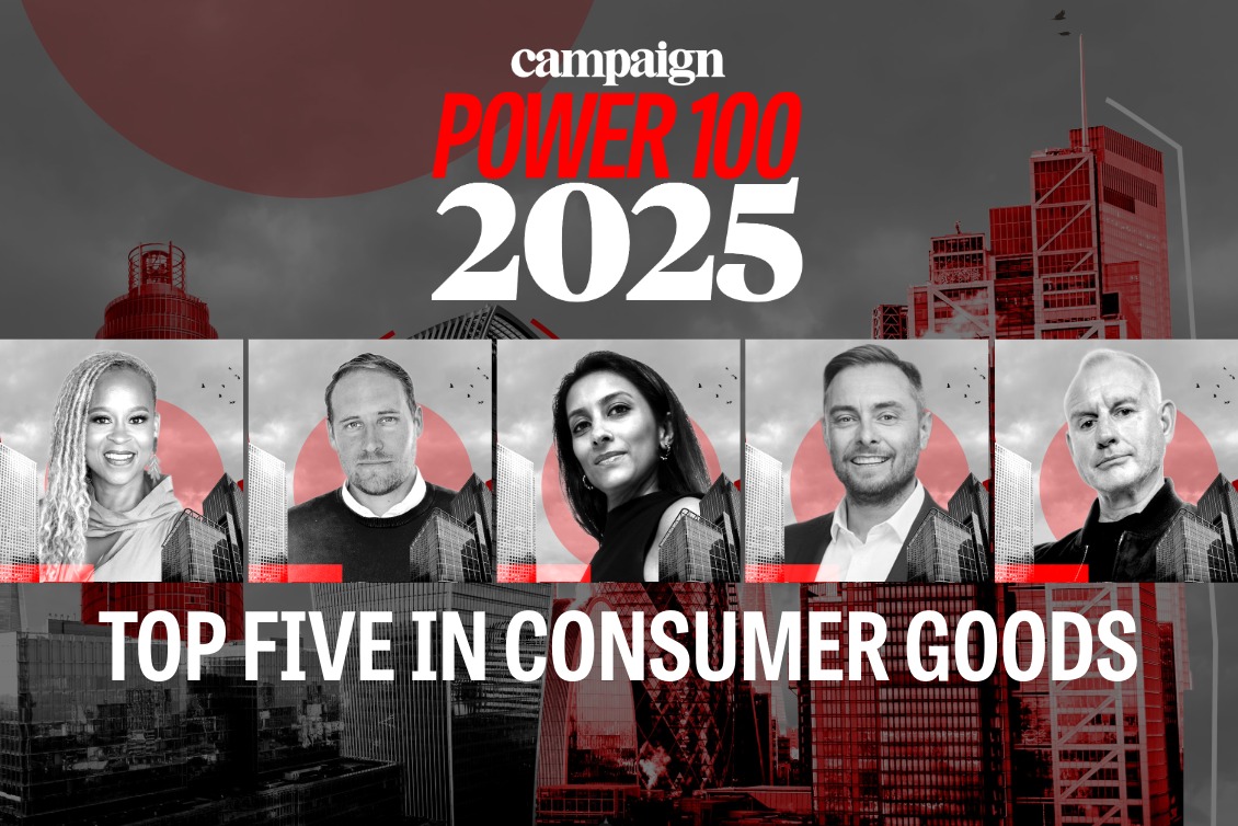 An image of the headshots of Campaign’s consumer goods picks from this year’s Power 100.