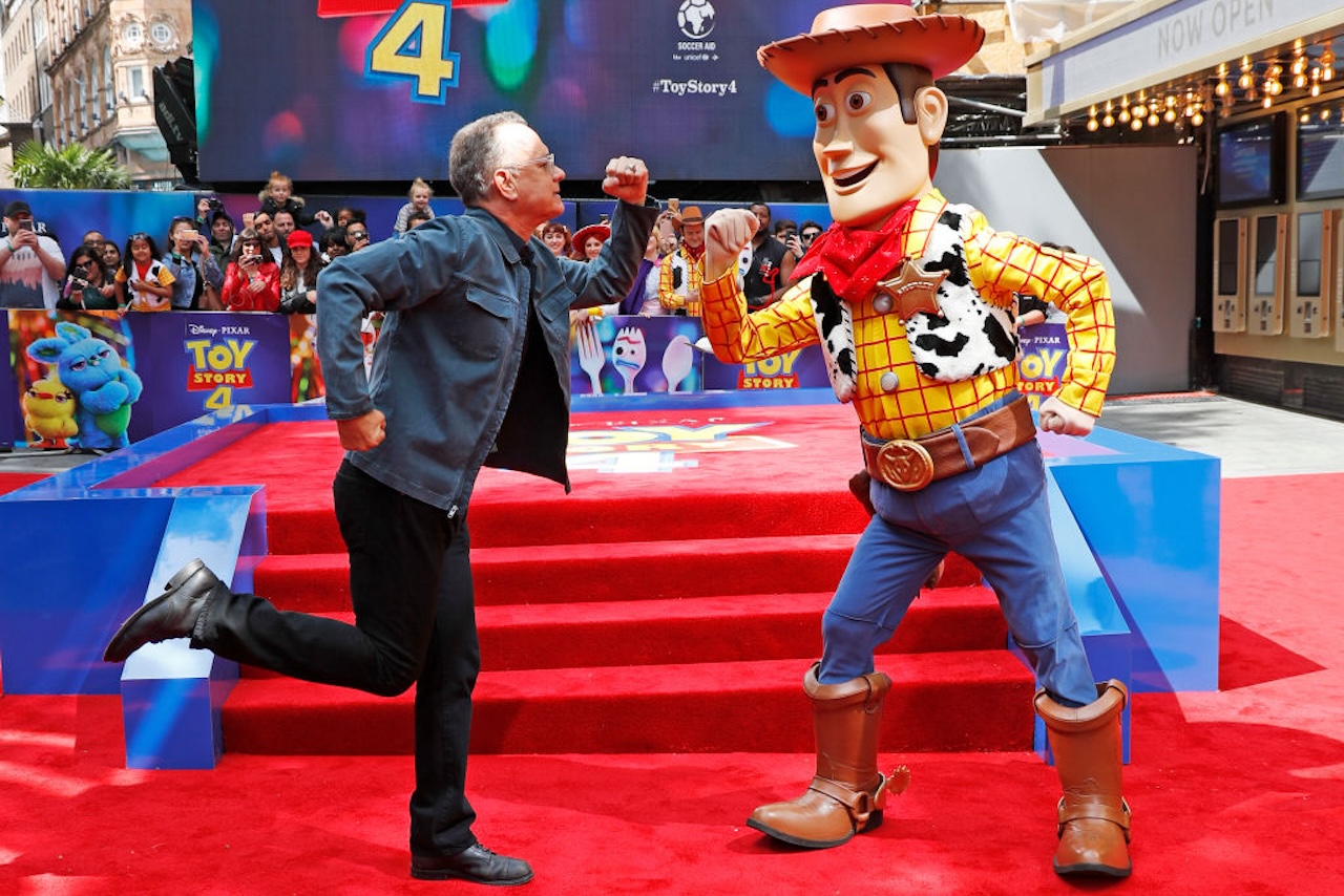 Tom Hanks and Woody at Toy Story 4 European premier (©GettyImages)