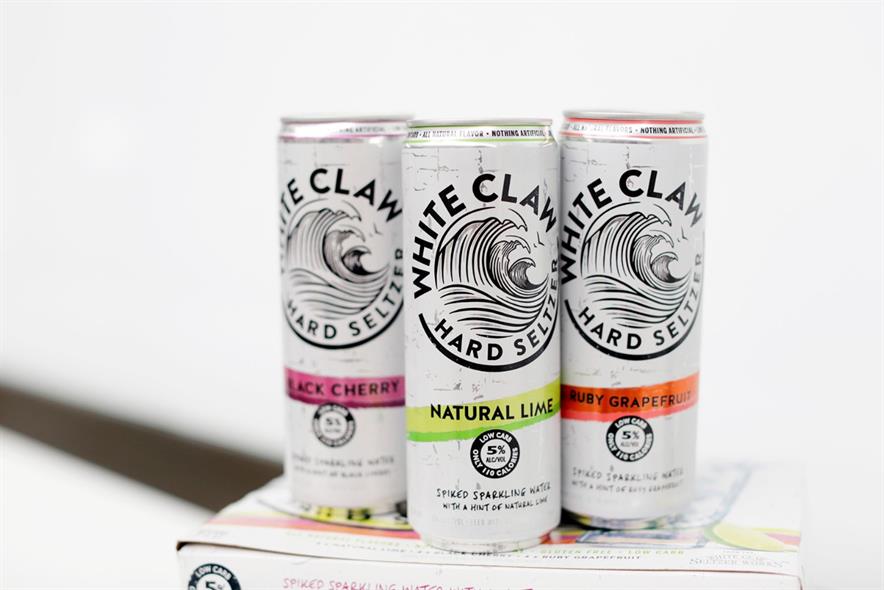 White Claw cans