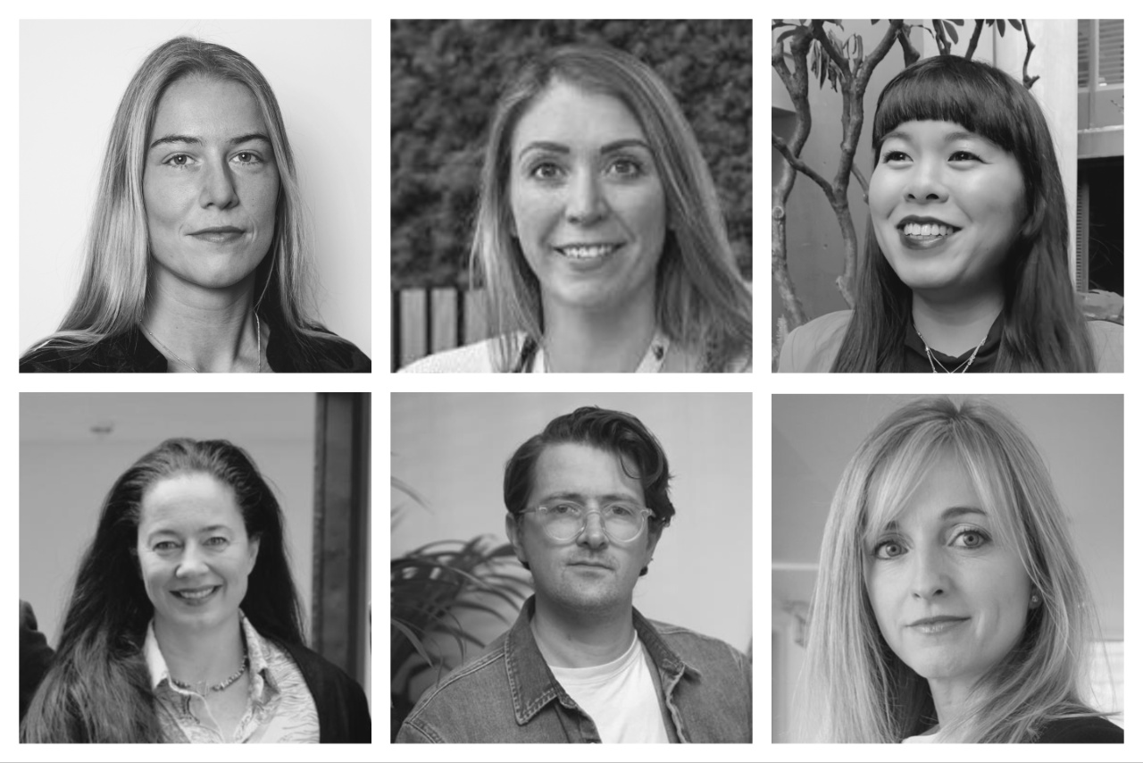 Clockwise from top left: Rebecca Nunneley,  Bec Carroll, Stephanie Nattu, Sarah Golding, Will Parrish and Clare Hutchinson.